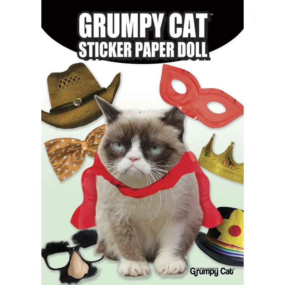 Grumpy Cat Sticker Paper Doll 1
