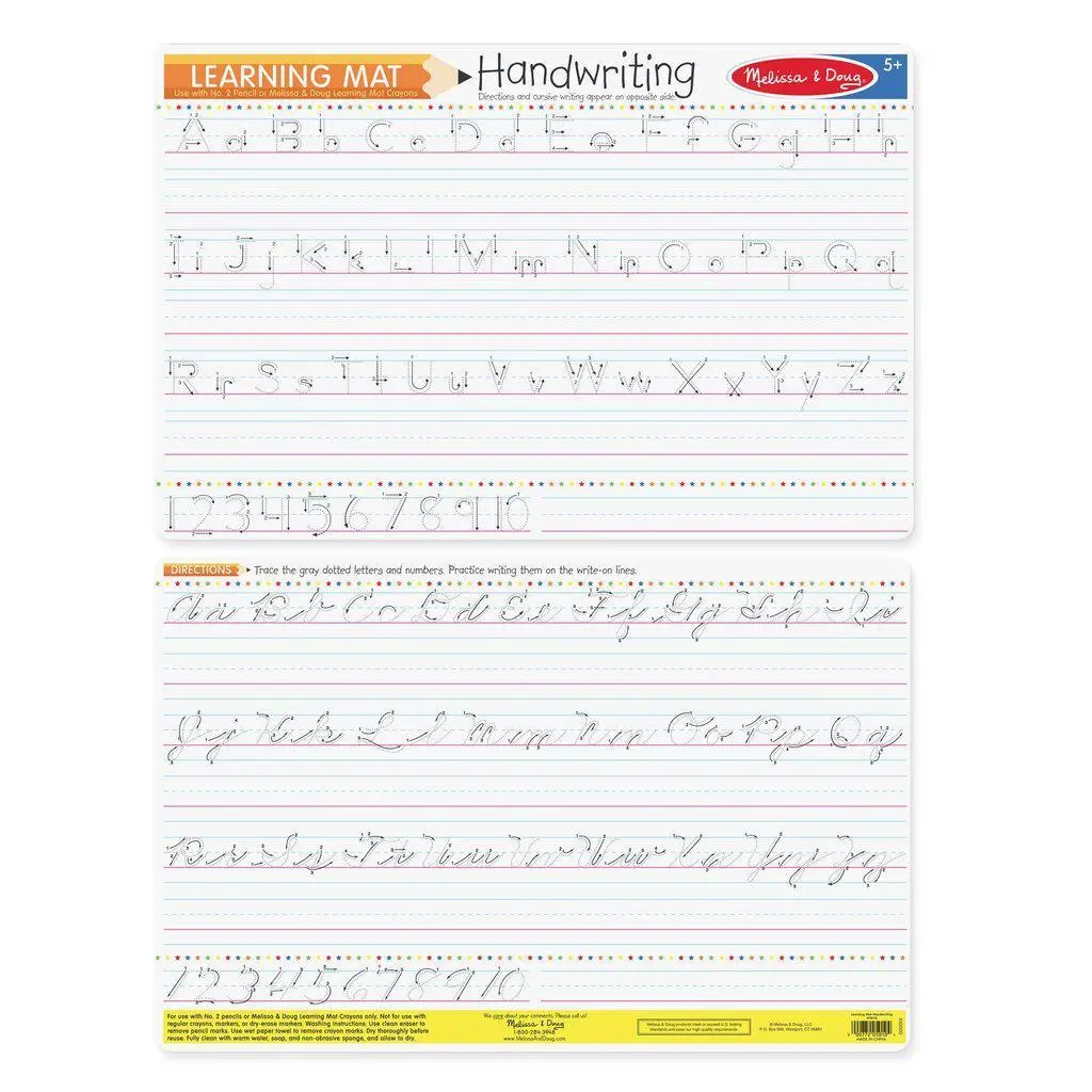 Handwriting Placemats 1