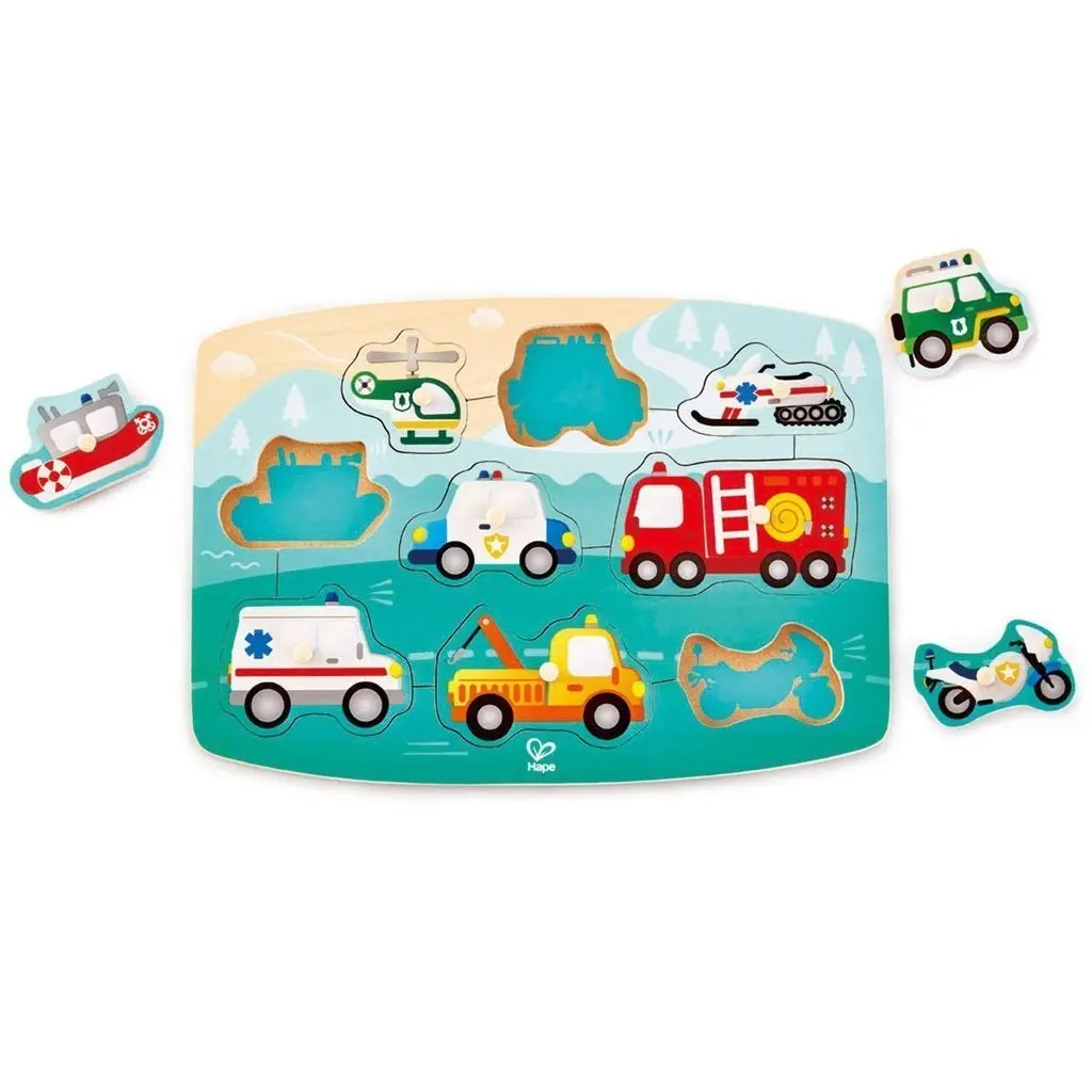 Hape Toys Emergency Peg Puzzle 1