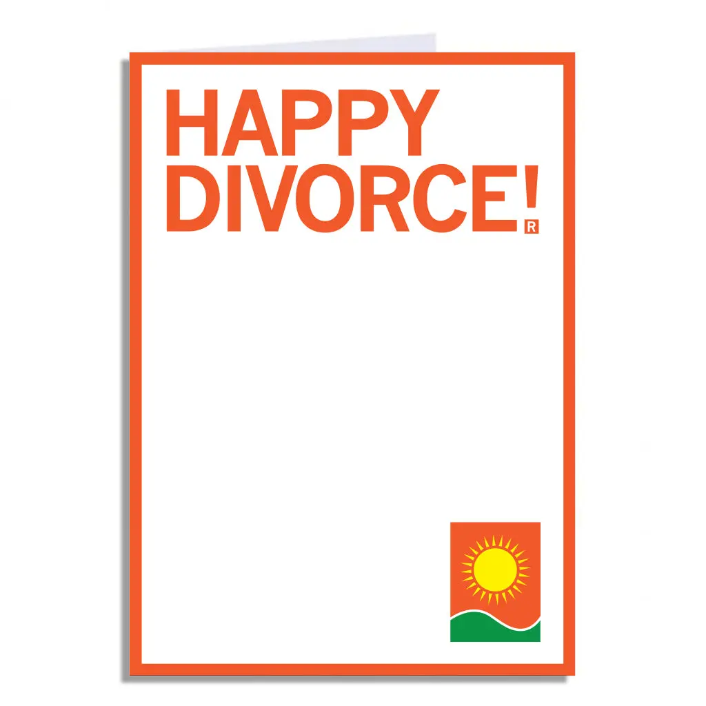 Happy Divorce Greeting Card 1