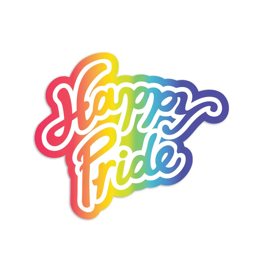 Happy Pride Die-Cut Sticker 1