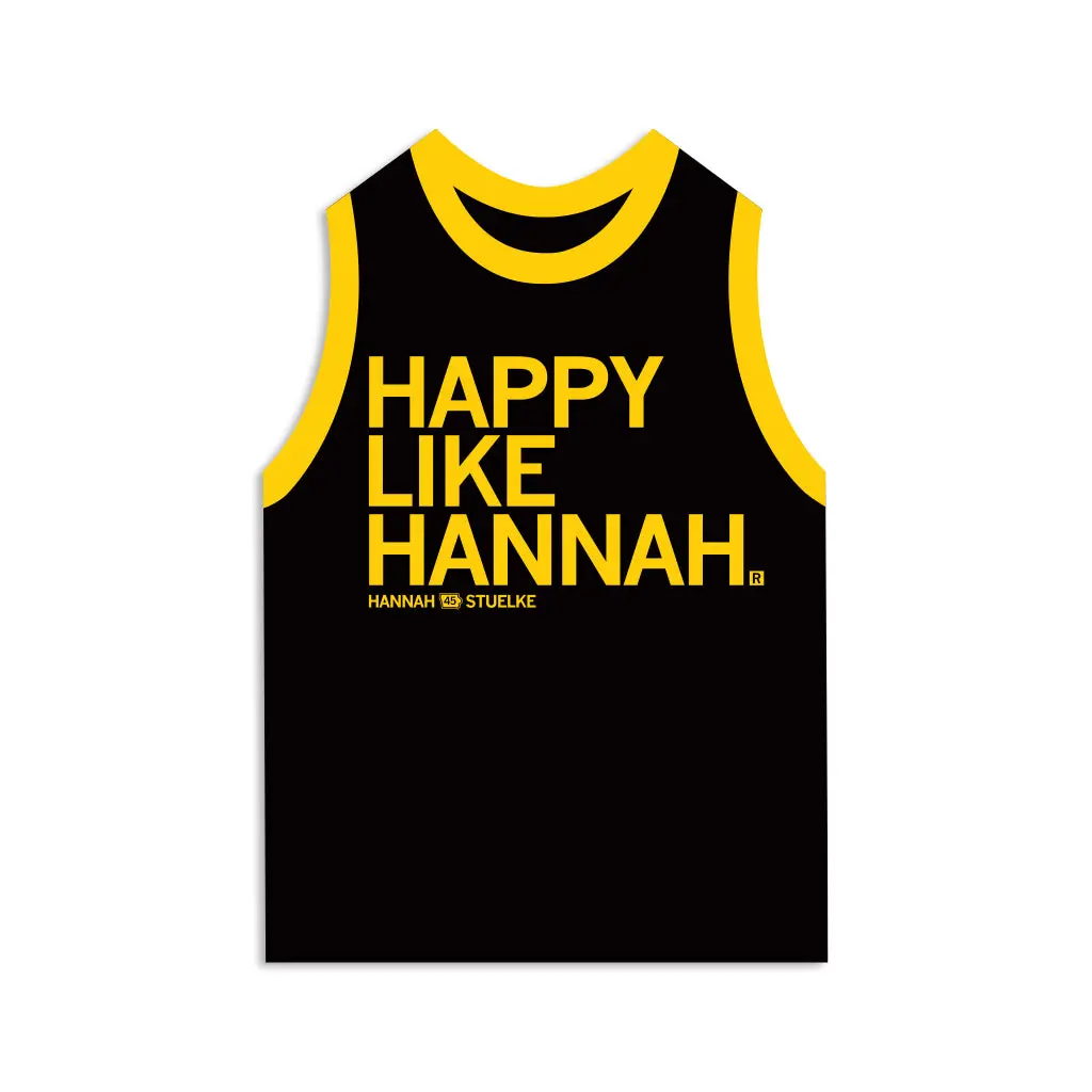 Happy Like Hannah Jersey Die-Cut Sticker 1