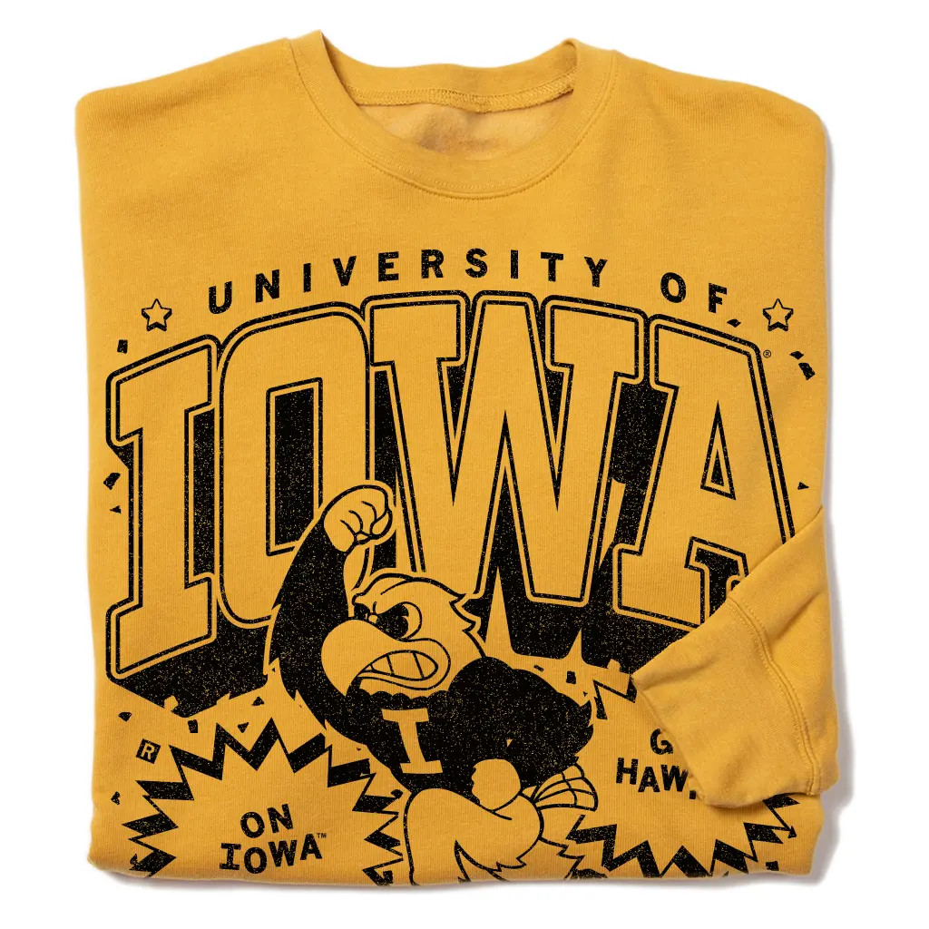 Hawkeyes Max Collegiate Crew Sweatshirt 1