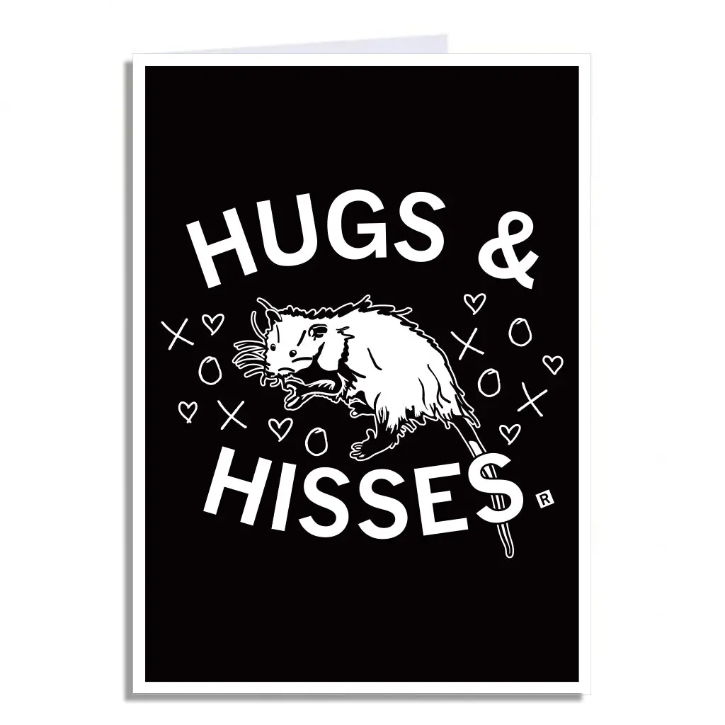 Hugs & Hisses Greeting Card 1