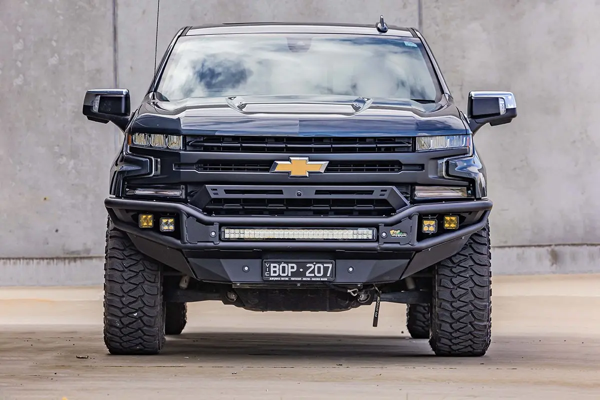 Raid Tube Steel Bull Bar To Suit Chev Silverado 2019 Onwards 1