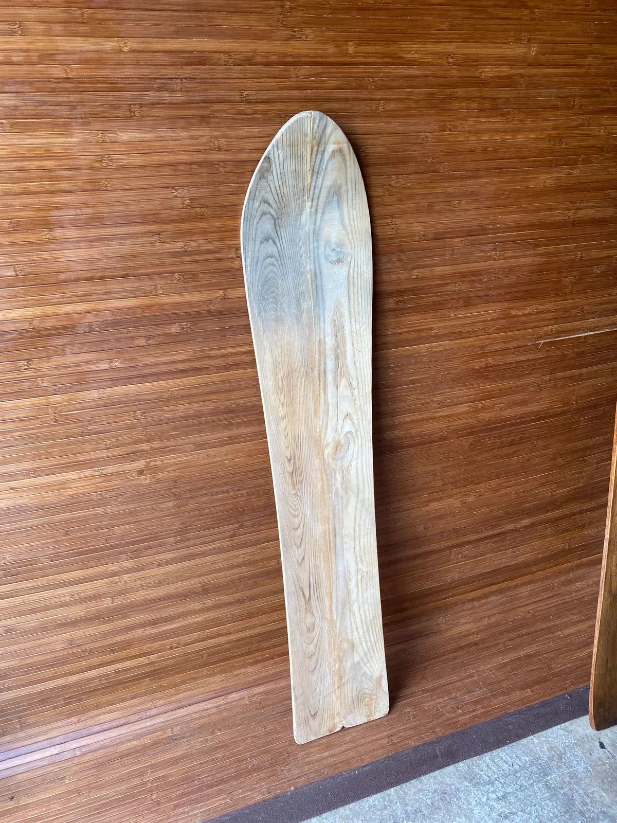 Wood Snowboard "Blank" Vintage Pointed Tip 1
