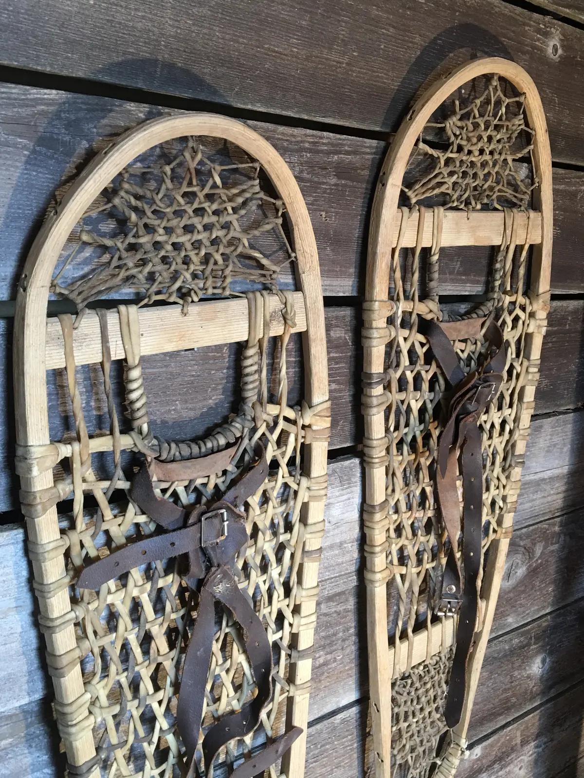 Vintage Trapper Bear Paw Snowshoes 2