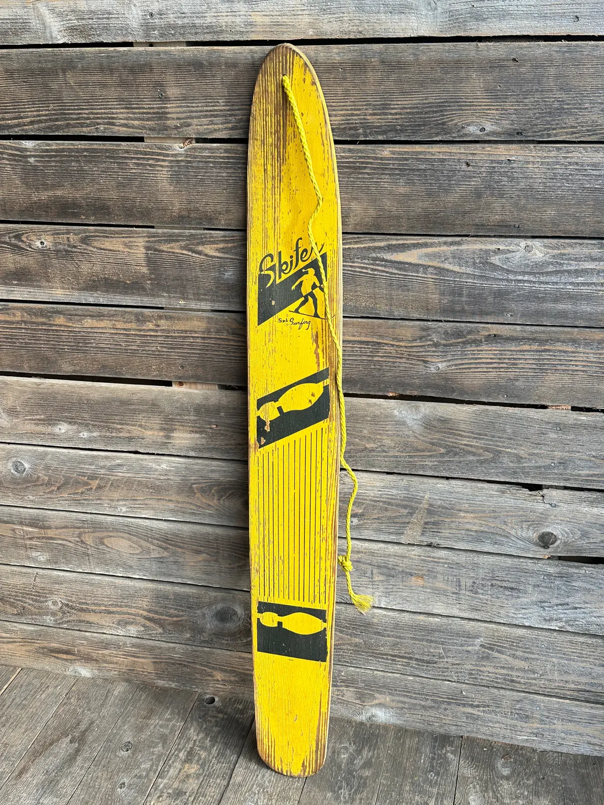 Vintage Skifer Snowboard By Nash - Yellow/Black Original 1