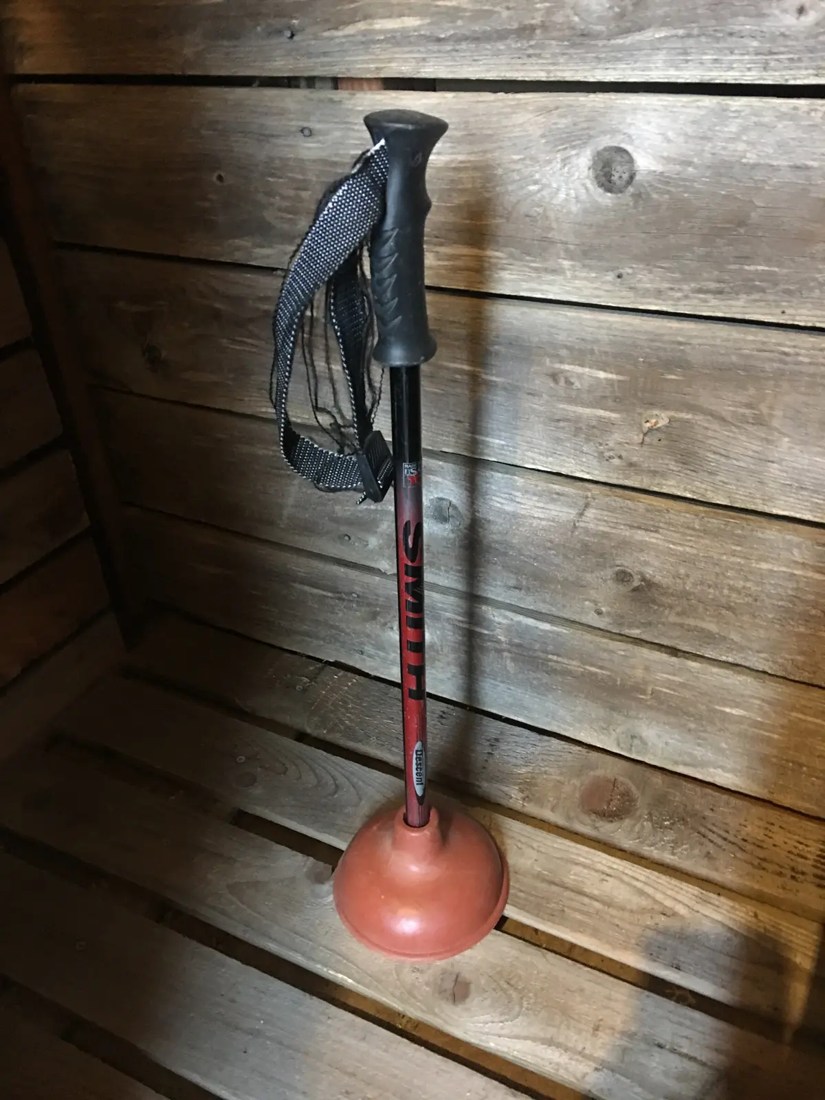 Vintage Ski Pole Plunger 1