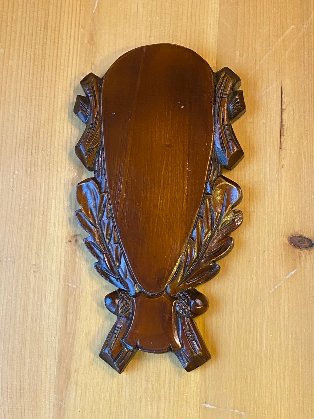 Wood Plaque - For Antlers Or Other Projects 1