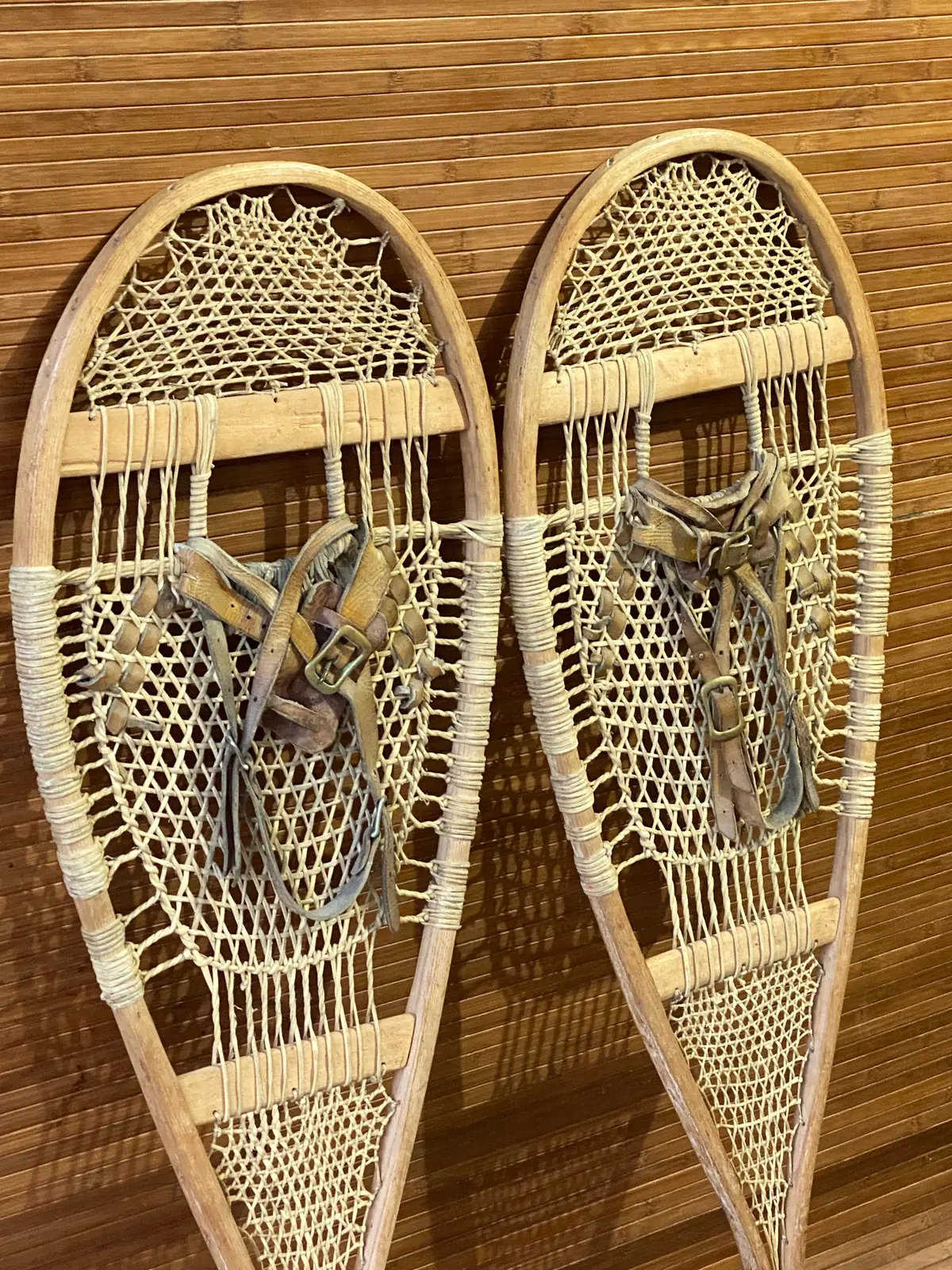 Antique Handmade Trapper Snowshoes 2