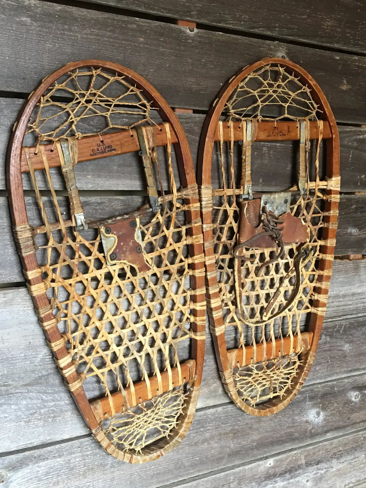 Vintage 10Th Mountain Division Bear Paw Snowshoes 1