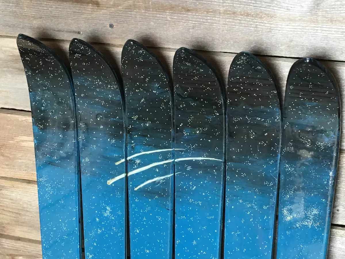 Original Ski Art: Bears Night Out 2