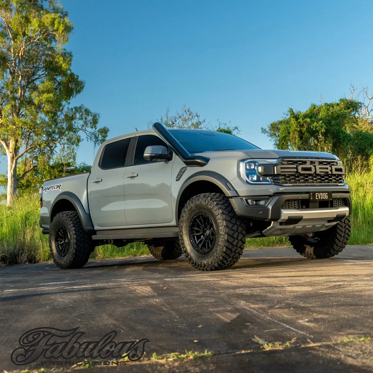 Ford Ranger Raptor Next Gen 5 Inch Stainless Snorkel And Alloy Washer Bottle Kit 1