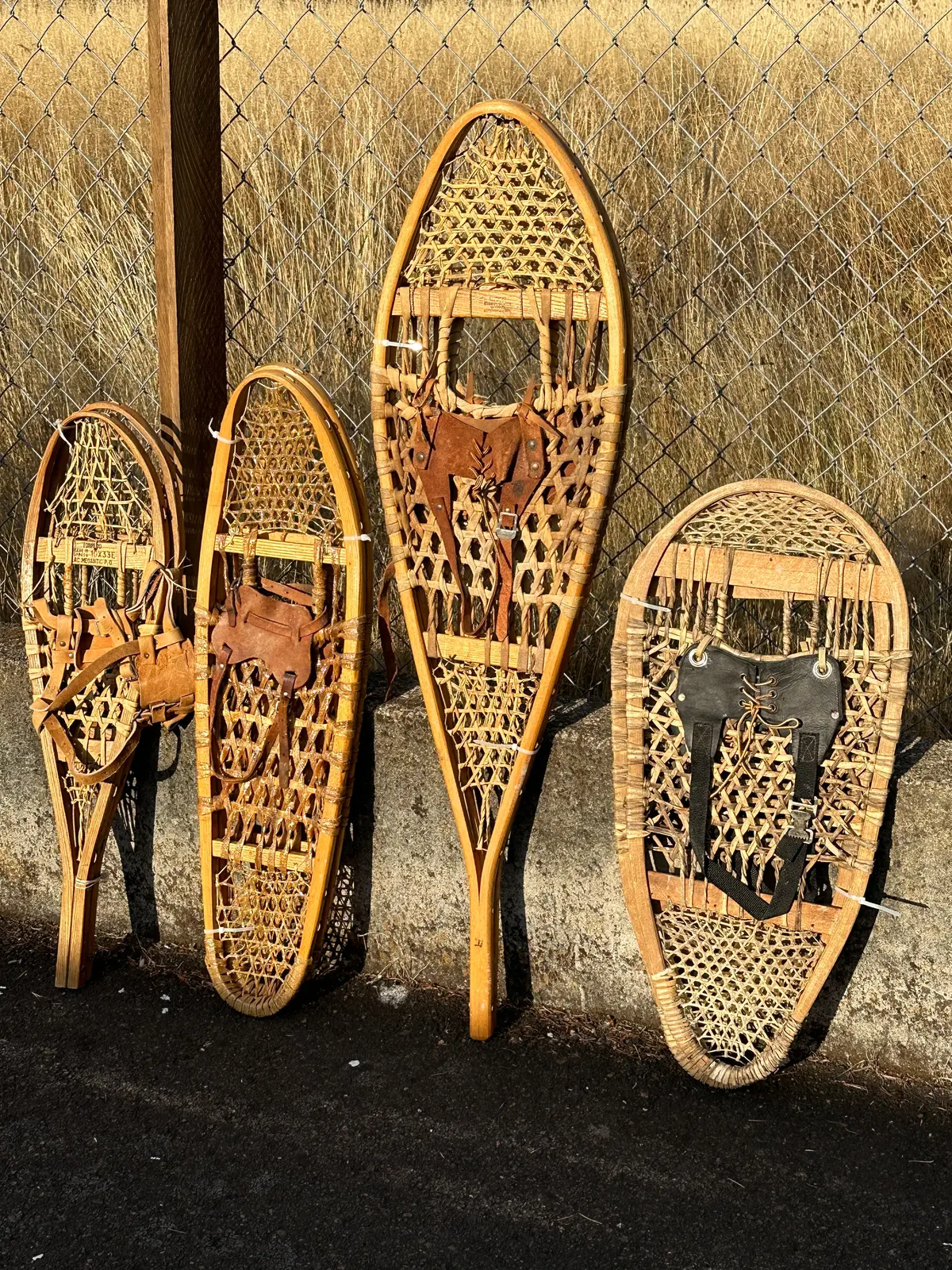Vintage Snowshoe Collection - Four Unique Shapes 1