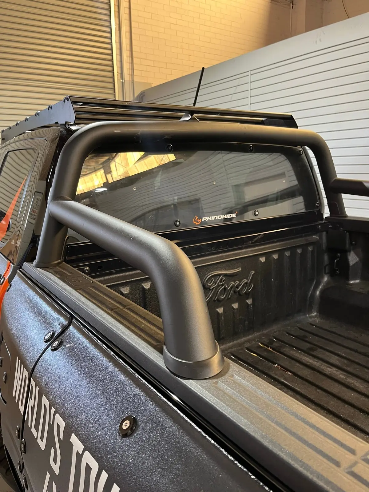 Suitable For Ford Ranger Dual-Cab Next-Gen (2022+) - Rhinohide Armor® Rear Windscreen Protector 1