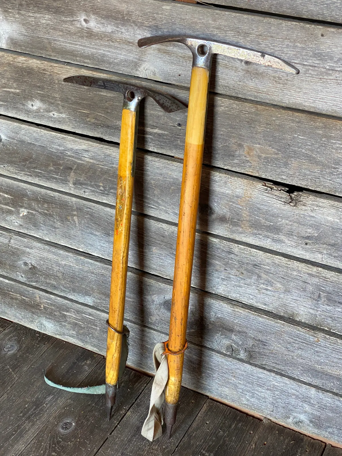 Unique Pair Of Vintage Mountaineering Axes 1