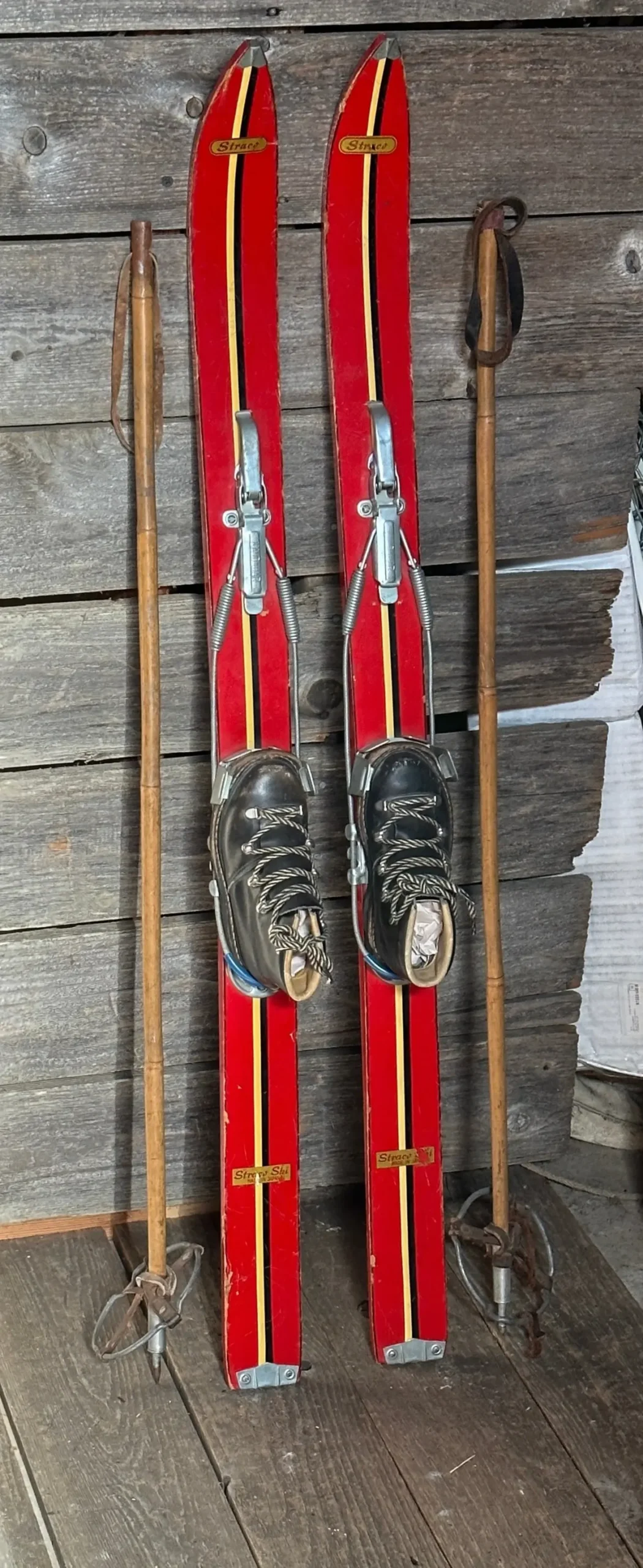 Kids Stratco Skis With Boots And Poles - Great Set! 1
