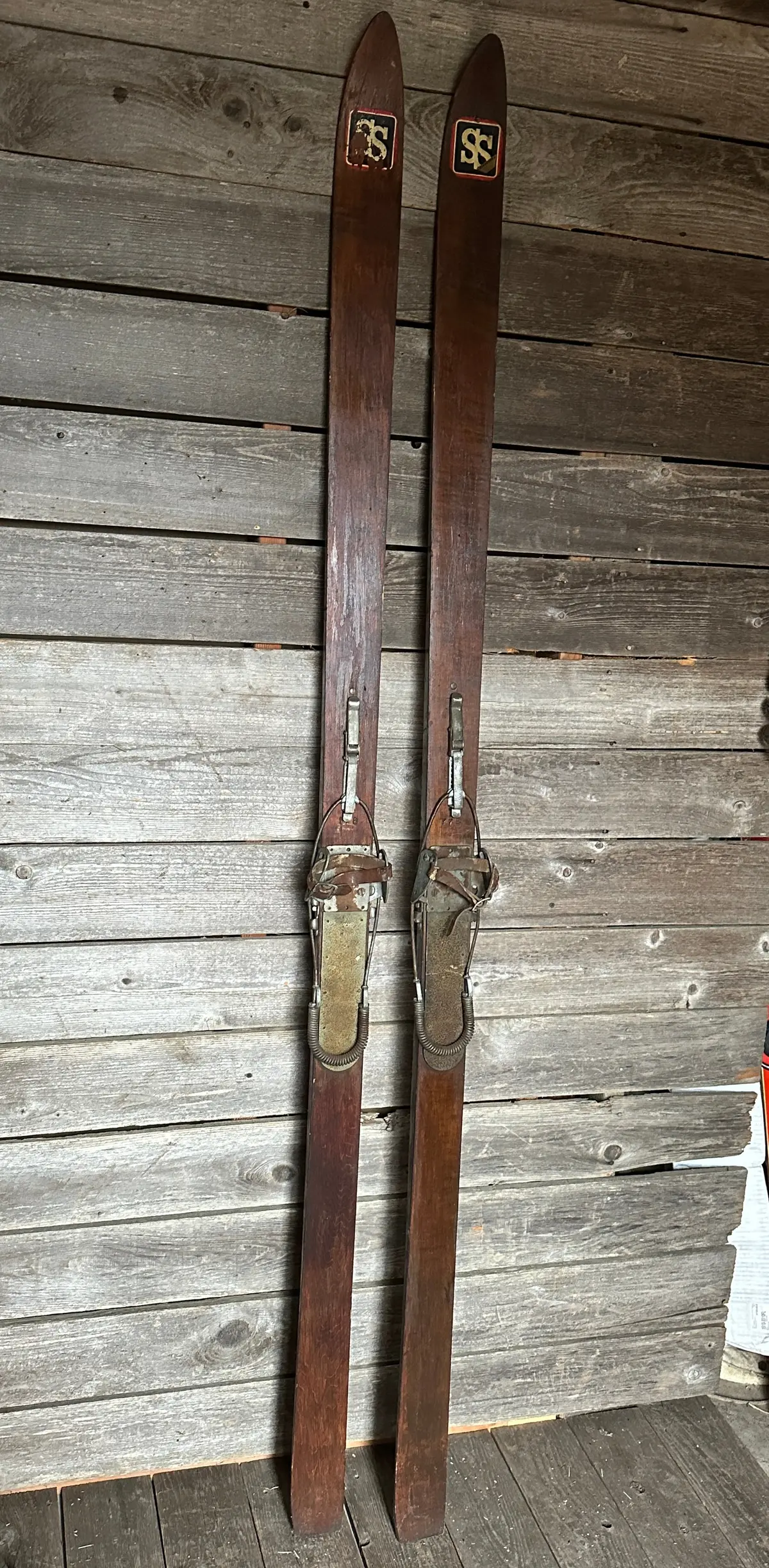 Vintage 1930S Downhill Skis 1
