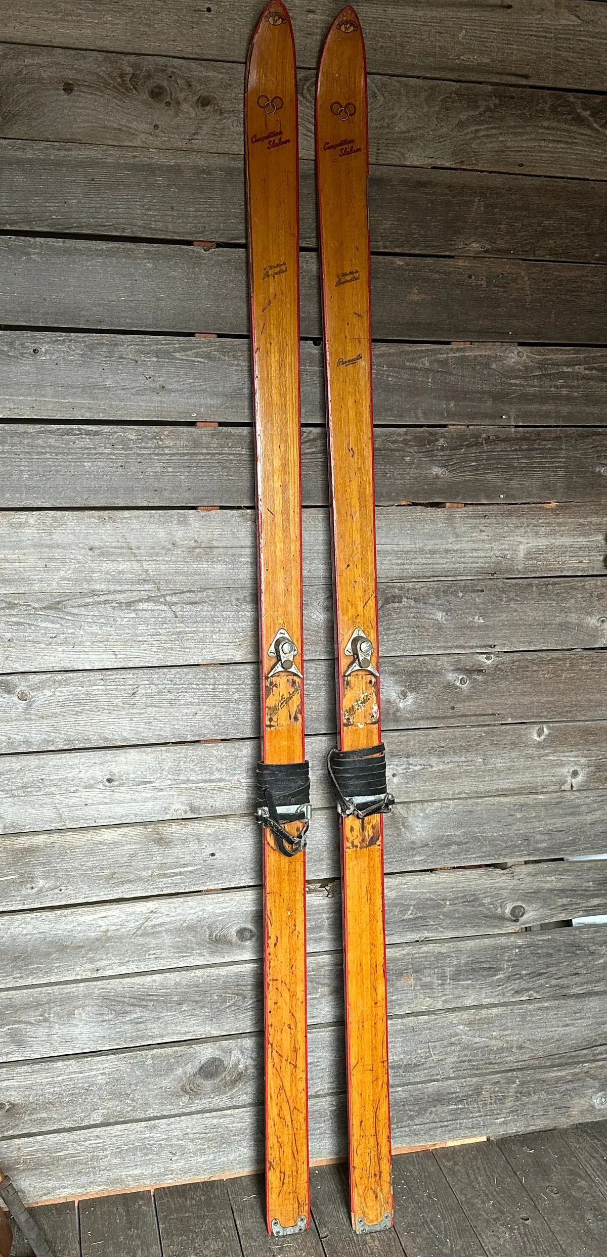 Antique Northland 1940S Fis Competition Slalom Skis 1