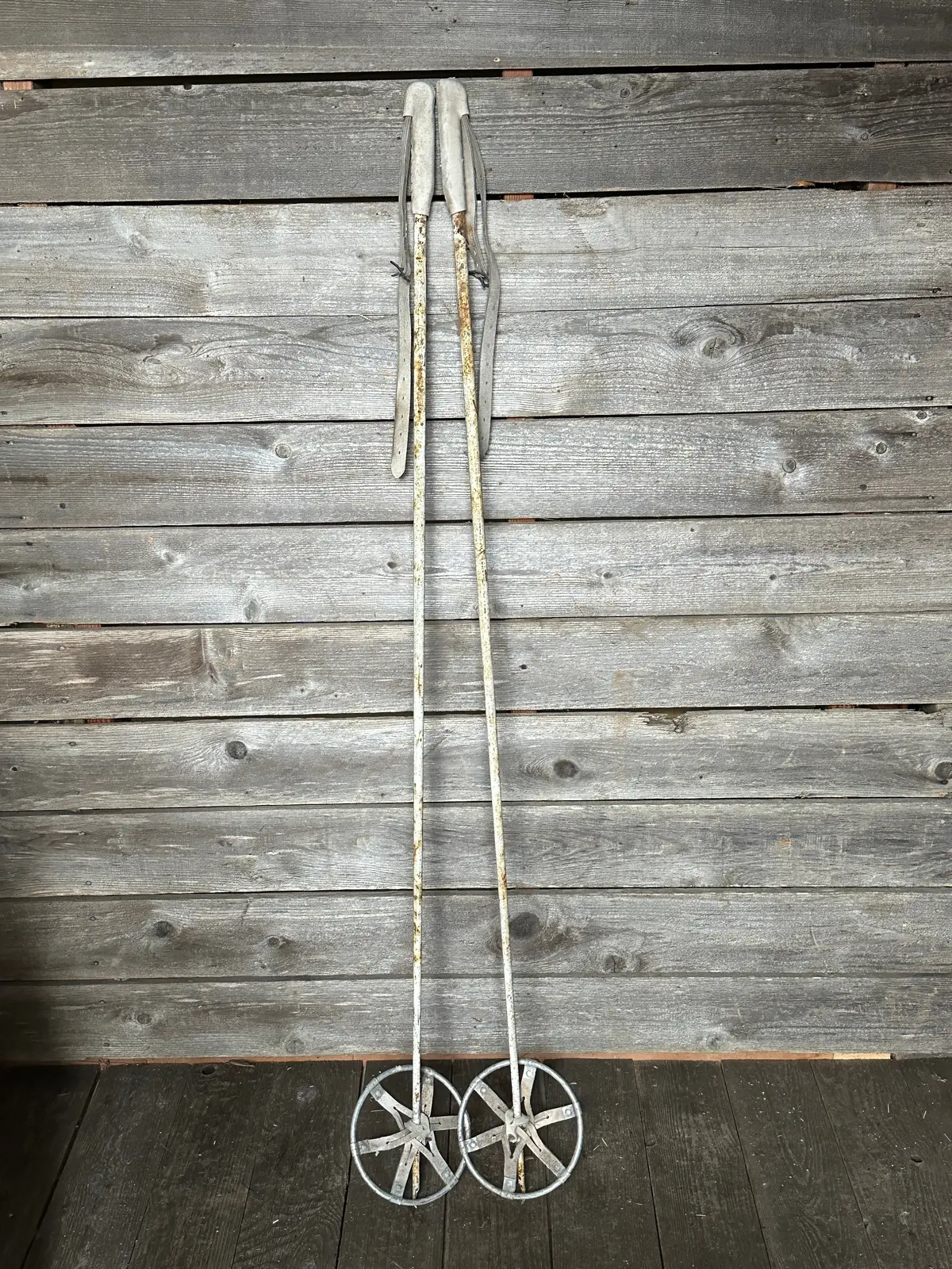 Vintage Us Military Ski Poles 1