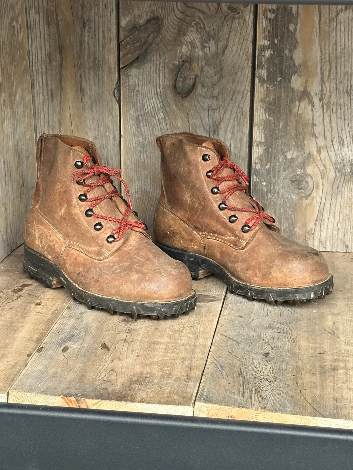 Vintage Minerva Swiss Leather Work Boots 1