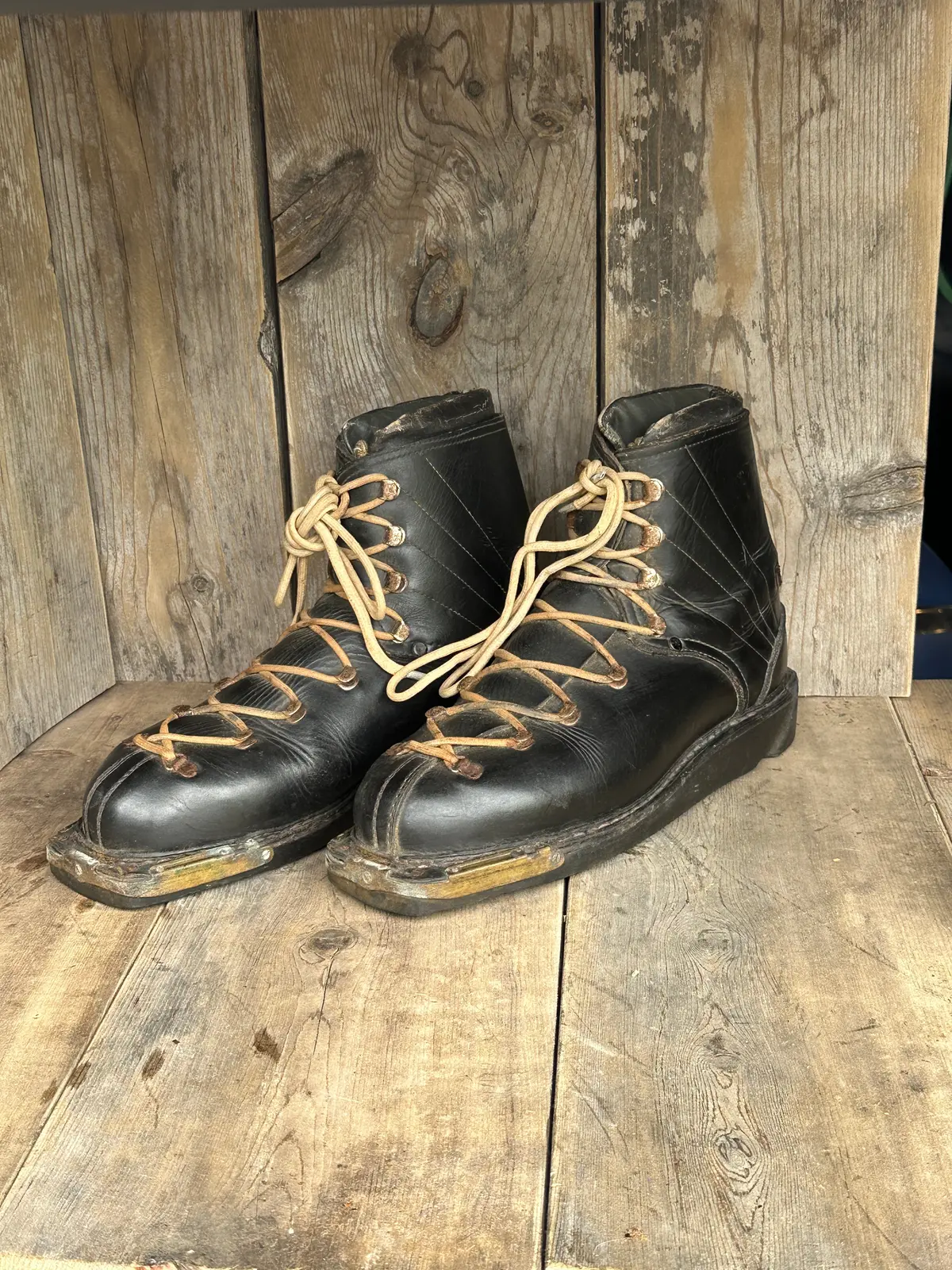 Vintage Tyrol Leather Ski Boots 1