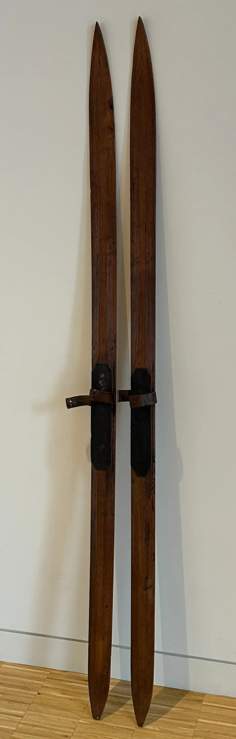 Vintage Wooden Swedish Skis 1