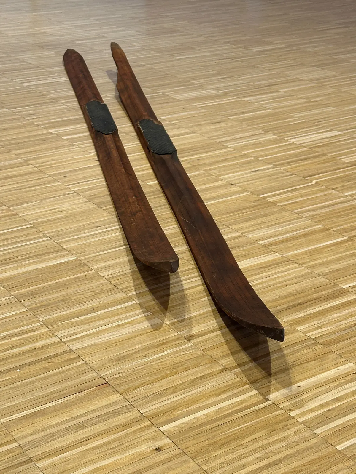 Antique Swedish Primitive Skis 1