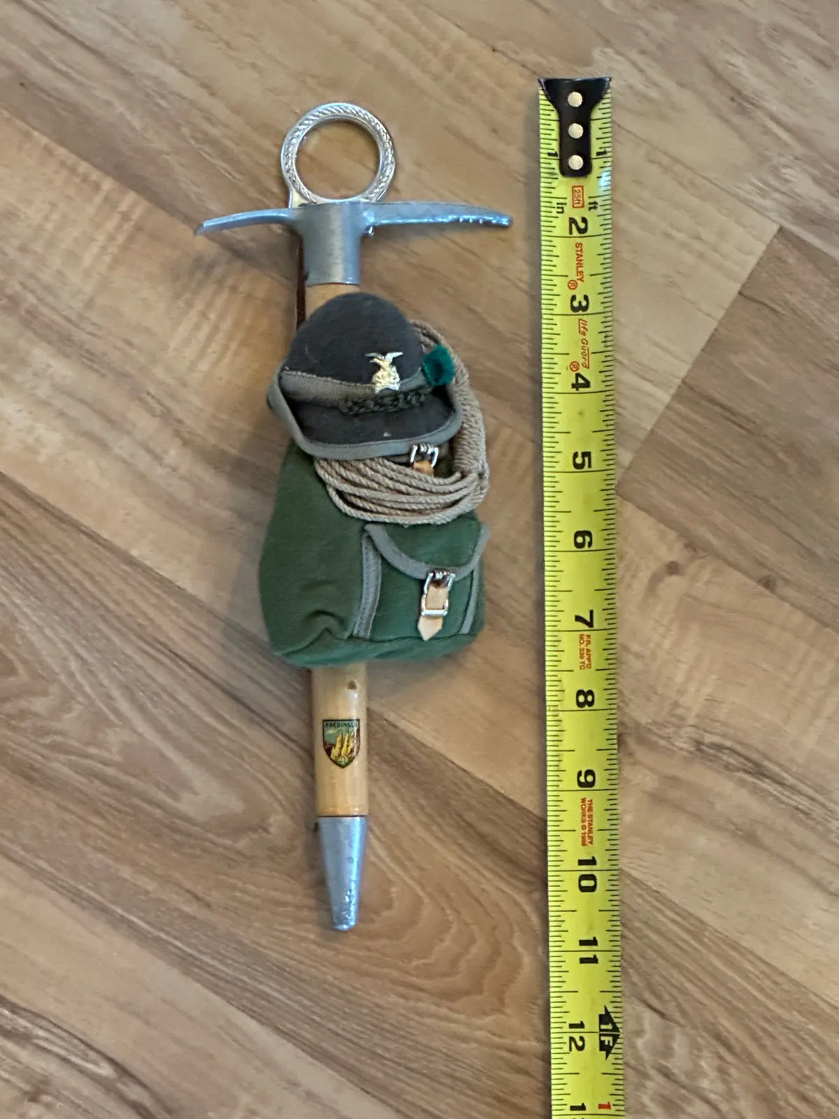 Vintage Ice Axe Souvenir Mountain Climber Italian 10 Inch 1