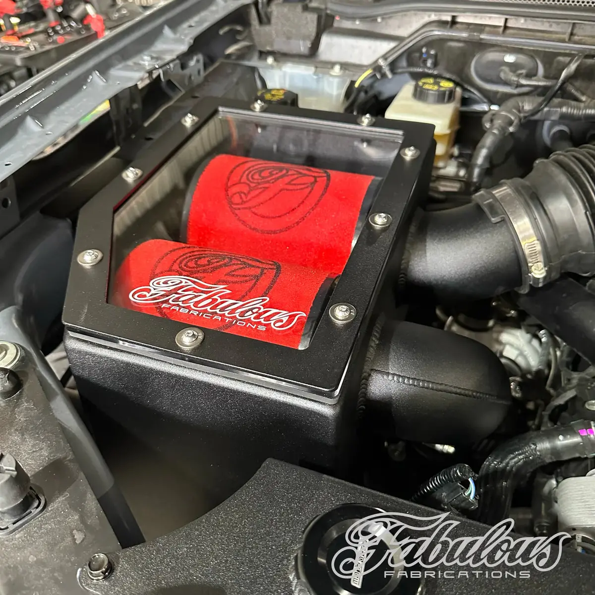Fabulous Fabrications Twin Intake Alloy Airbox For Ford Ranger Raptor Next Gen 1