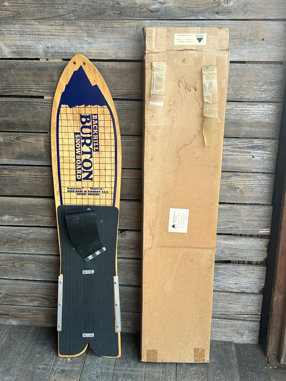 1983 Vintage Burton Backhill Snowboard (With Original Box) 1