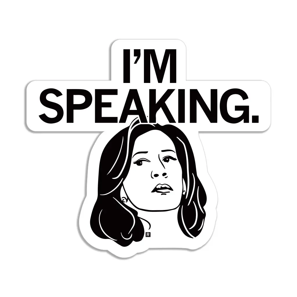 Kamala Harris: I'm Speaking Graphic Sticker 1