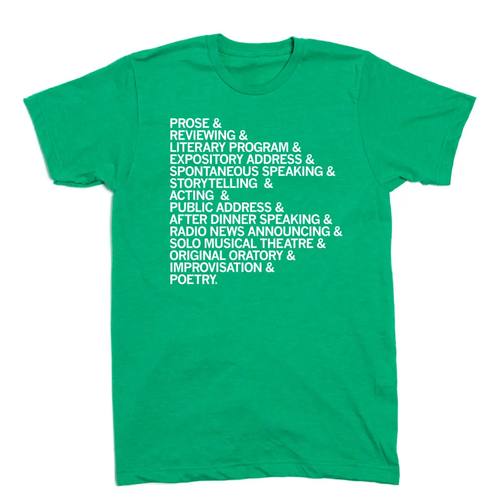 Events Speech List Green 2