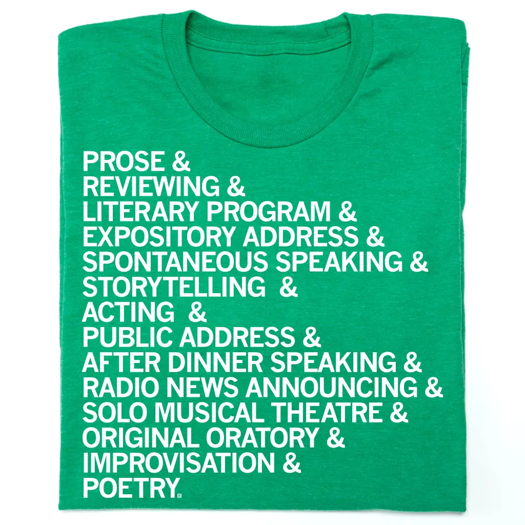 Events Speech List Green 1