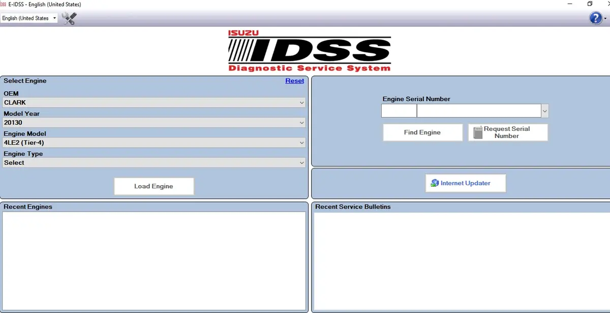Isuzu Diagnostic Service System E-Idss 08/2021 - Exclusive Software For Isuzu Industrial Global Region Engines 1
