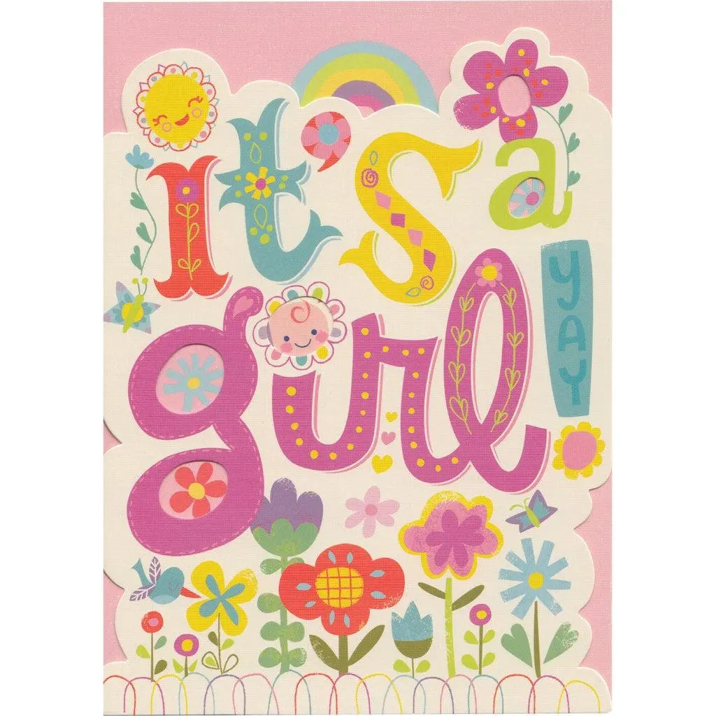 It's A Girl - Greeting Card 1