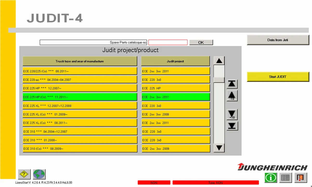 Jungheinrich Judit-4 Diagnostic Software For All Jungheinrich Fork Lifts - V4.35 Latest Version 2023 1