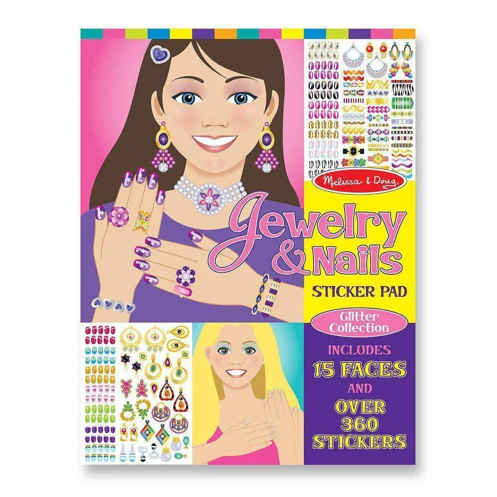 Jewelry & Nails Glitter Collection Sticker Pad 1
