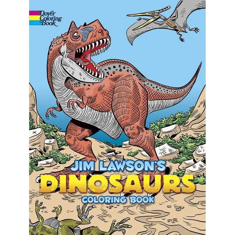Jim Lawson's Dinosaurs Coloring Book 1
