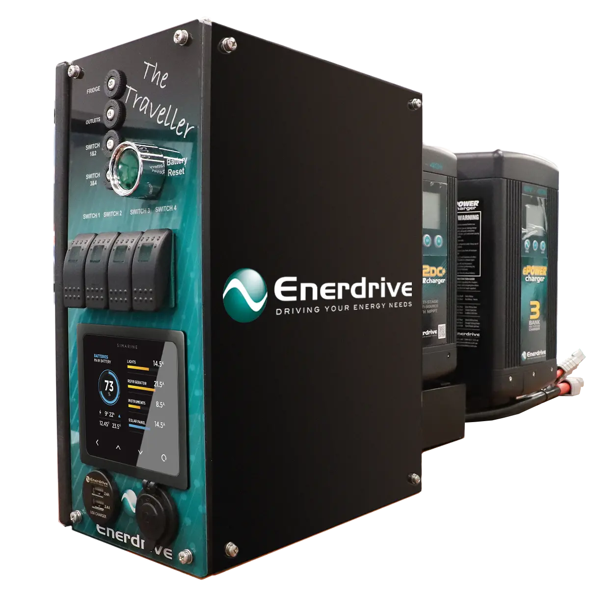 Enerdrive - Traveller 03 Right Inc 200Ah Lithium Btec Bundle 1