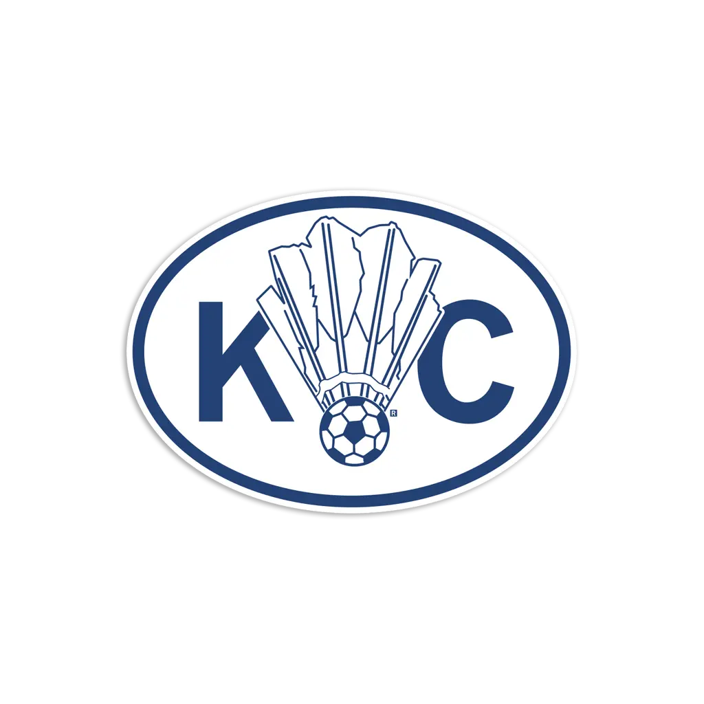 Kc Soccer Shuttlecock Die-Cut Sticker 1