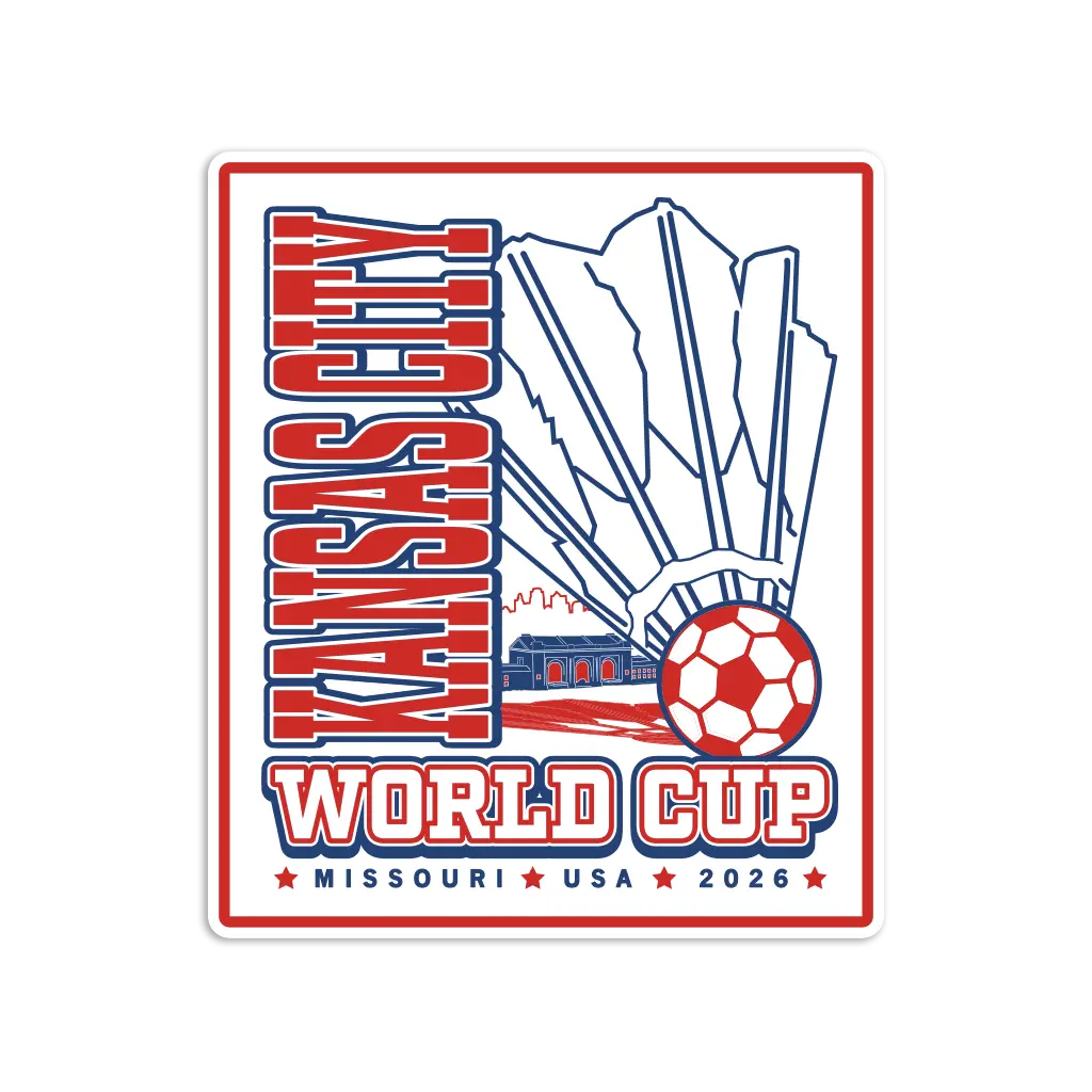 Kc World Cup Shuttlecock Max Collegiate Die-Cut Sticker 1