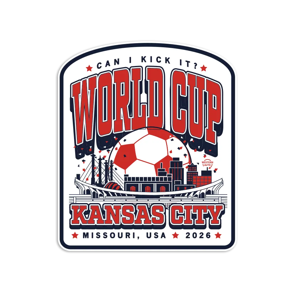 Kc World Cup Skyline Max Collegiate Die-Cut Sticker 1