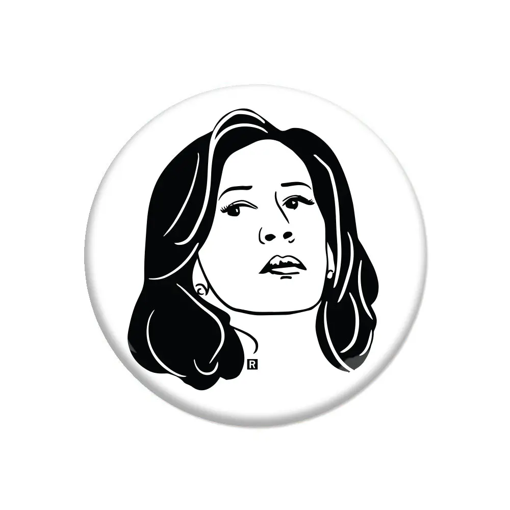 Kamala Harris Face Button 1