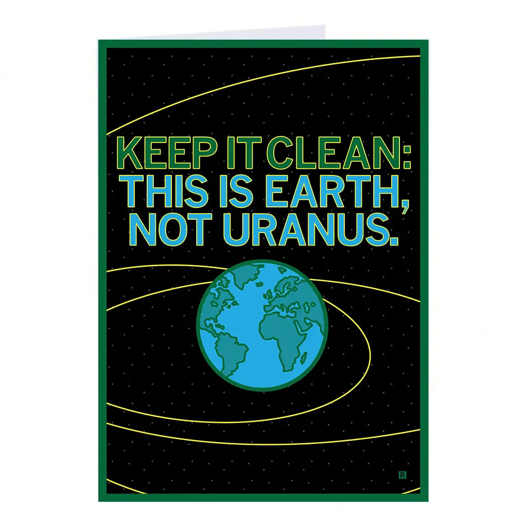 Keep It Clean Greeting Card 1
