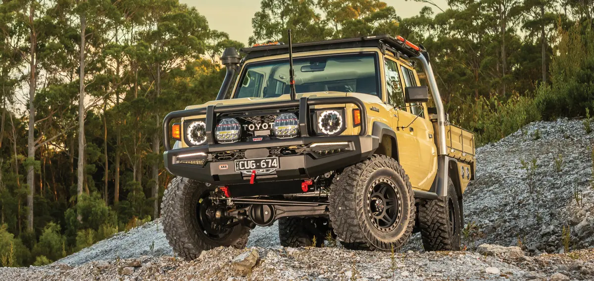 Arb Summit Bull Bar Mk2 Winch Compatible Toyota Land Cruiser 79 Series  2024+ Face Lift 1
