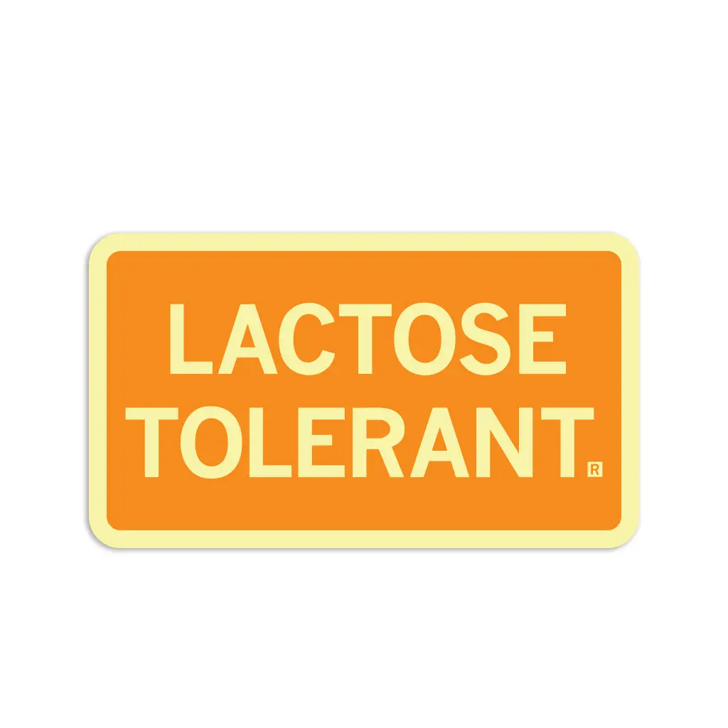 Lactose Tolerant Die-Cut Sticker 1