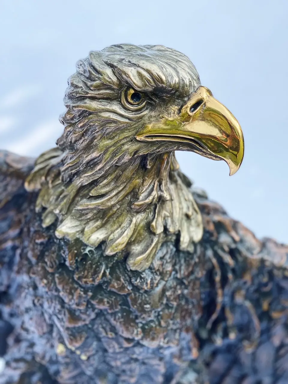 Lost Wax Bronze Eagle Sculpture 1