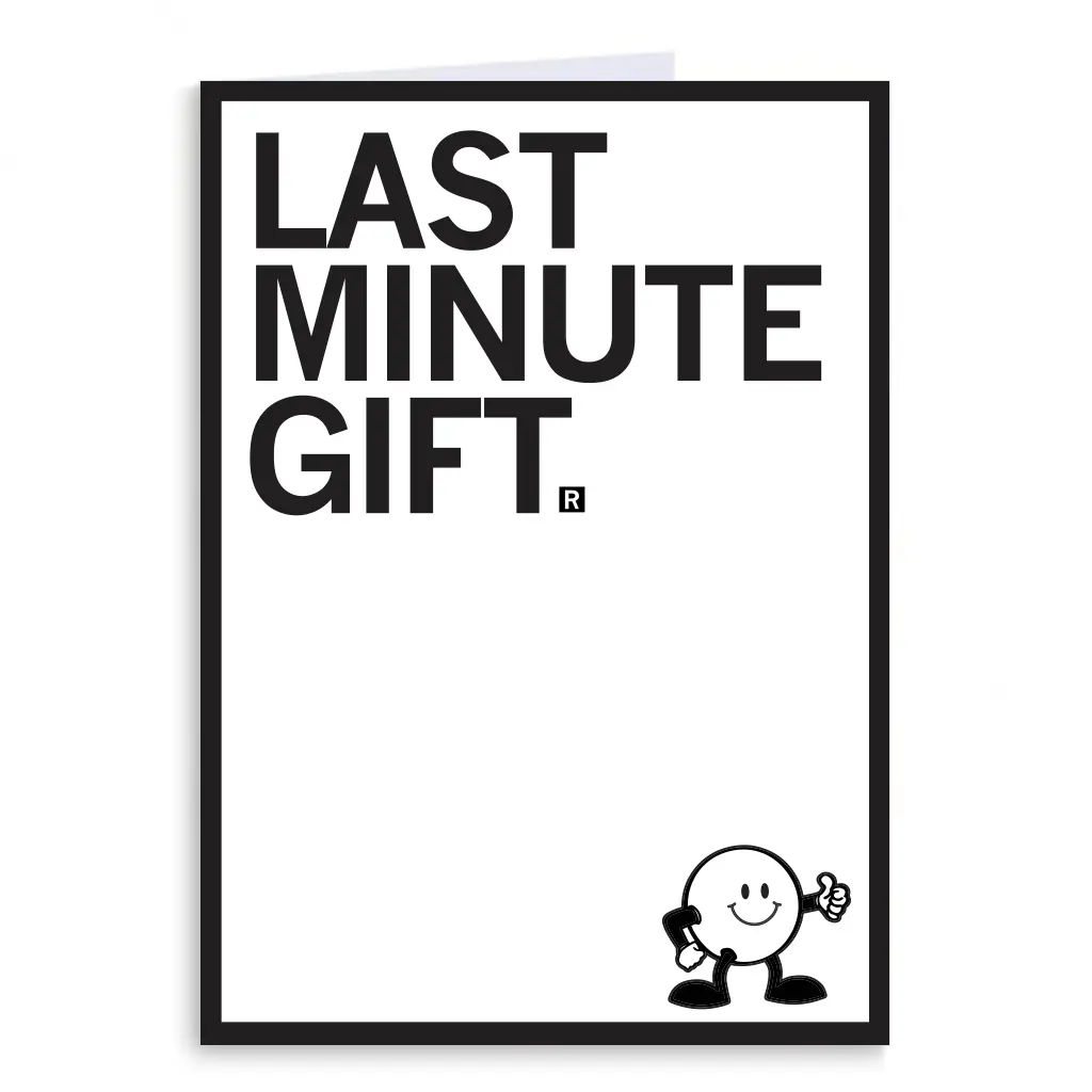 Last Minute Gift Greeting Card 1
